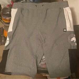 Ecko Unlimited Gray and Black Athletic Shorts